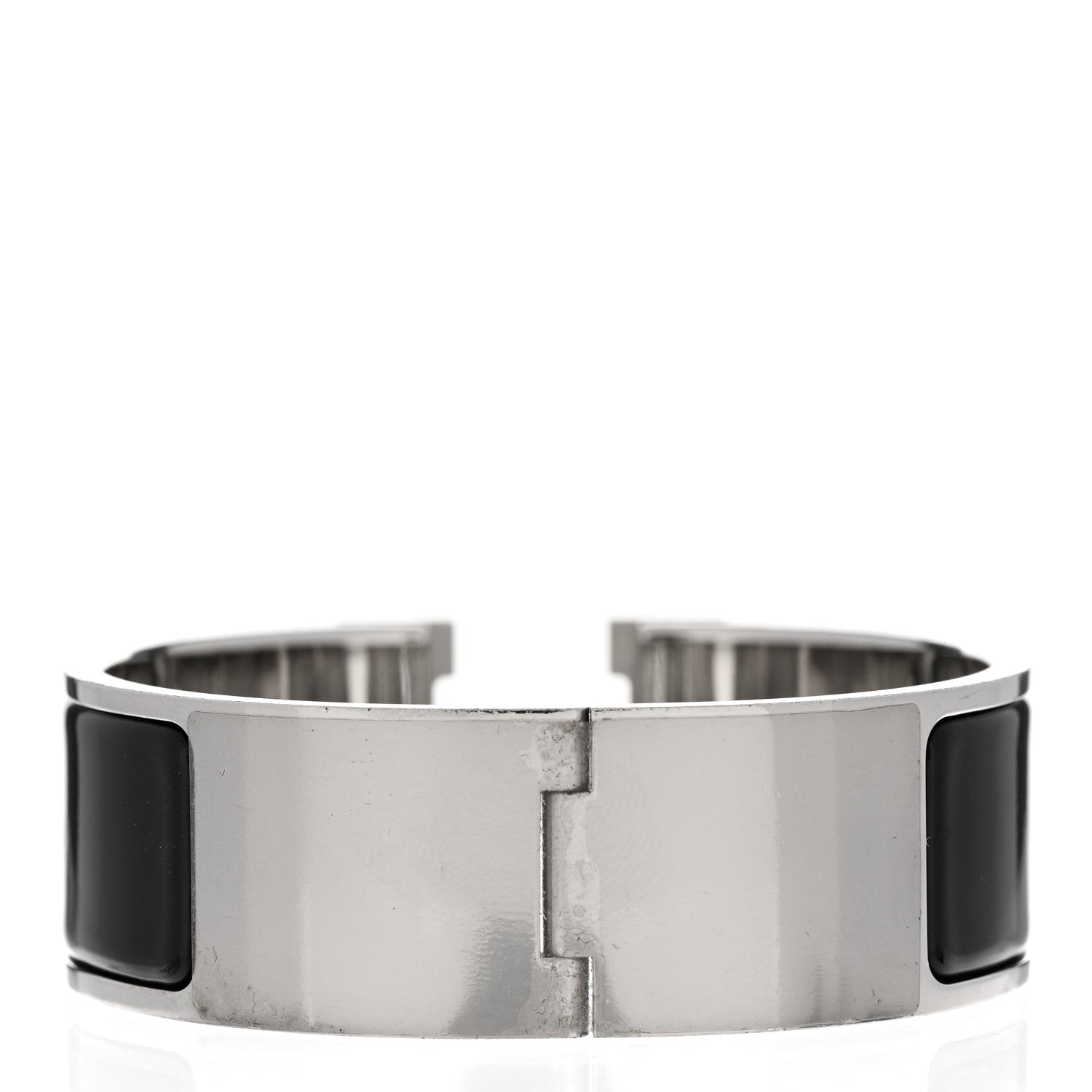 Hermes Enamel Wide Clic Clac H Bracelet PM Black 3 of 5