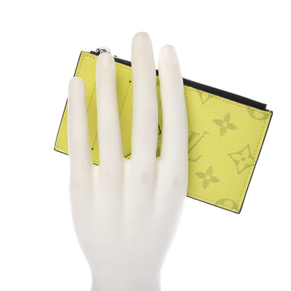 Louis Vuitton Monogram Taiga Coin Card Holder Yellow 2 of 8