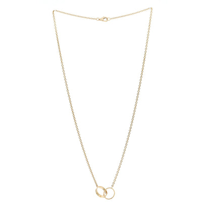 Cartier 18K Yellow Gold Interlocking LOVE Necklace 3 of 6