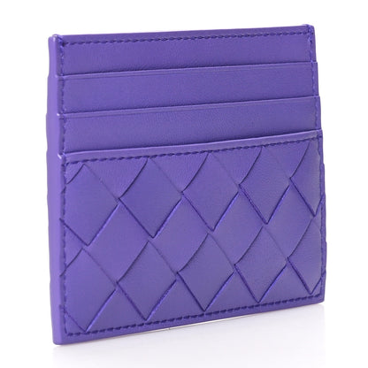 Bottega Veneta Nappa Intrecciato Woven Card Holder Purple 3 of 7
