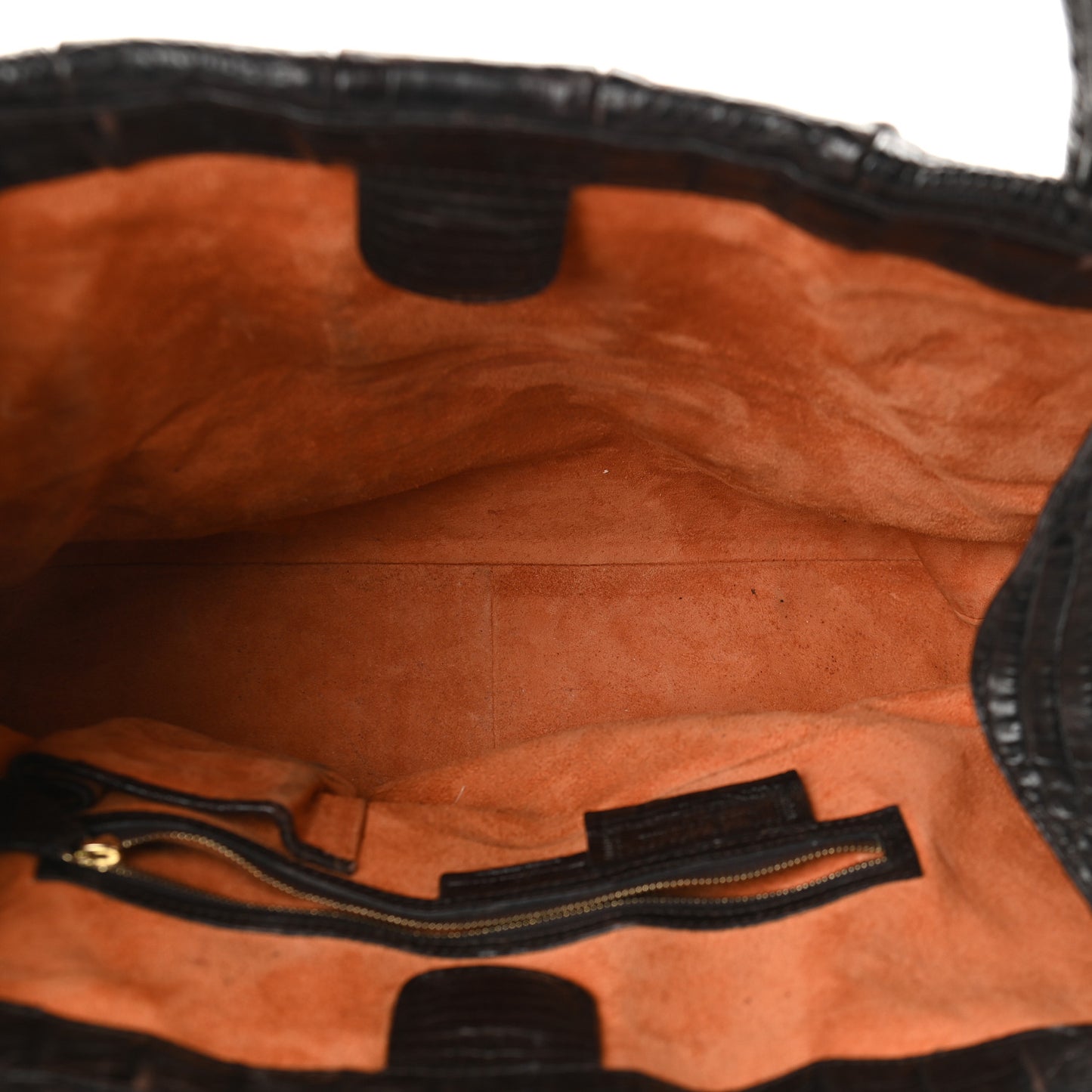 Crocodile Large Tote Chocolate