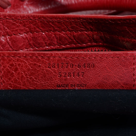 Balenciaga Agneau Giant 12 Rose Gold Hardware City Rouge Coquelicot 8 of 13