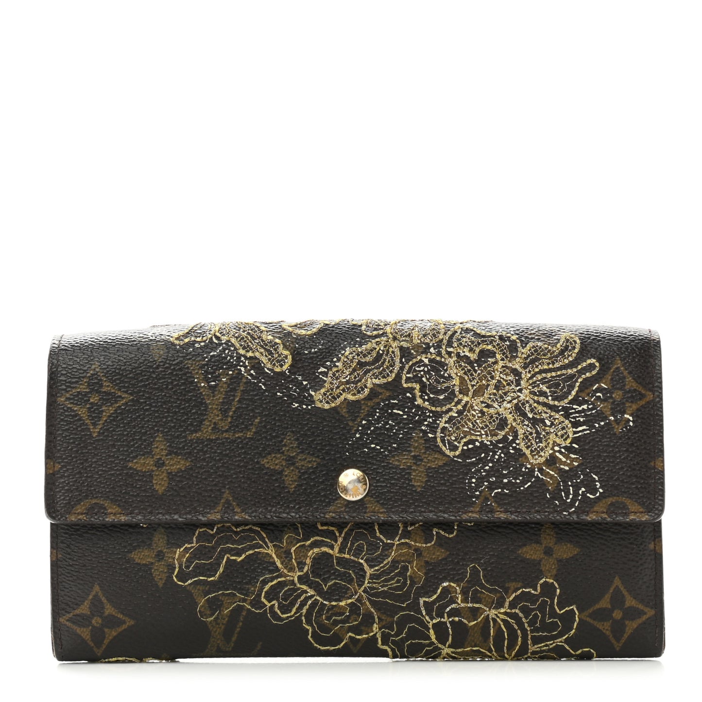 Monogram Dentelle Sarah Wallet Gold