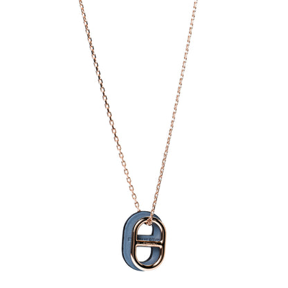 Hermes Swift O'Maillon Pendant Necklace Bleu Electrique 1 of 4