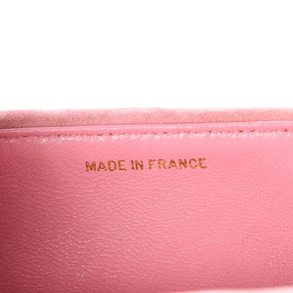 Chanel Suede Horizontal Quilted Mini Flap Pink 7 of 8