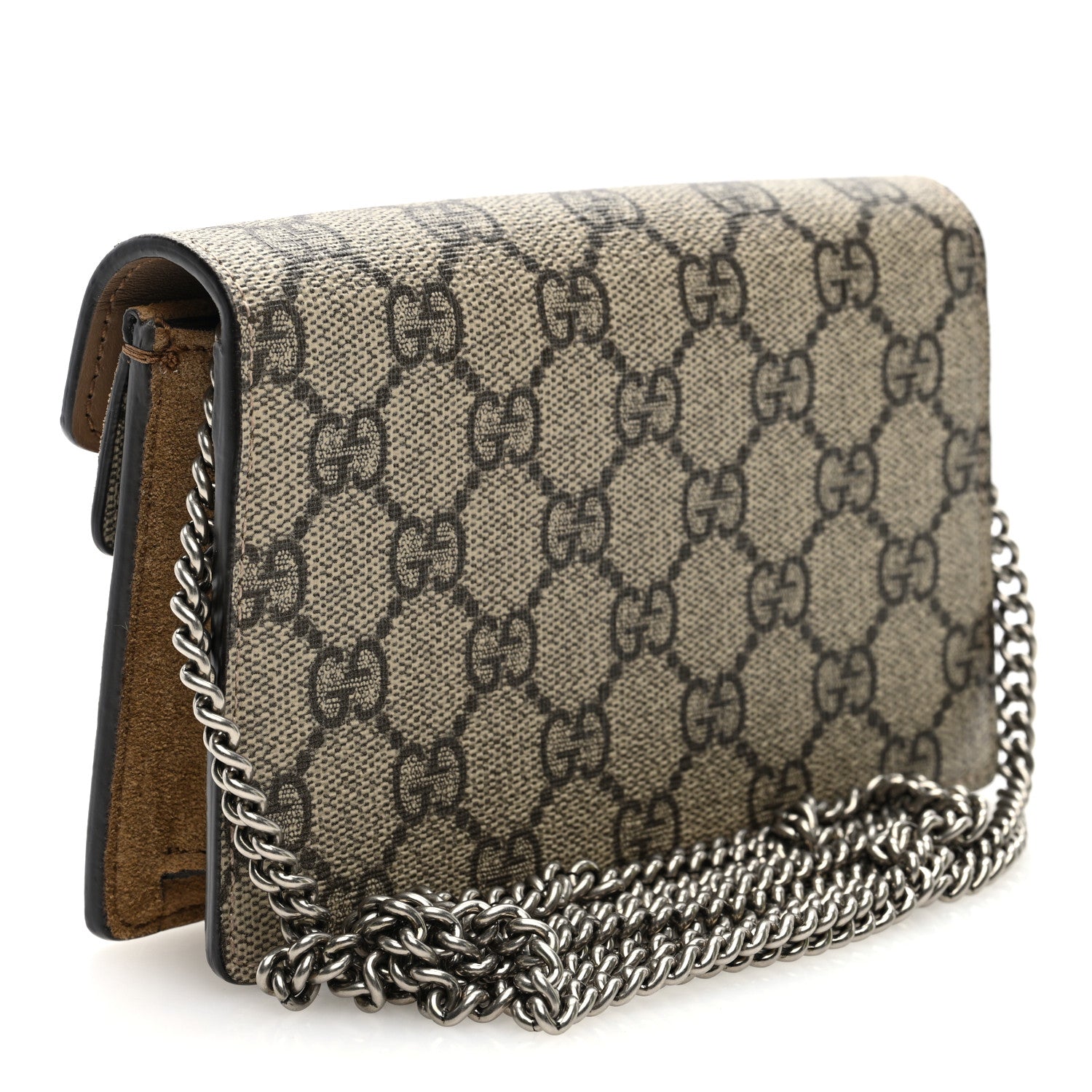 Gucci GG Supreme Monogram Super Mini Dionysus Shoulder Bag Taupe 3 of 10