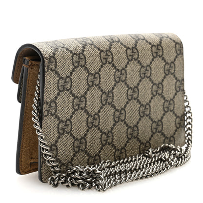 Gucci GG Supreme Monogram Super Mini Dionysus Shoulder Bag Taupe 3 of 10