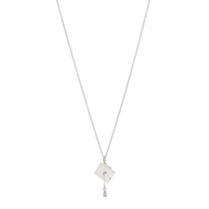 Tiffany Sterling Silver Graduation Cap Pendant Necklace 1 of 5