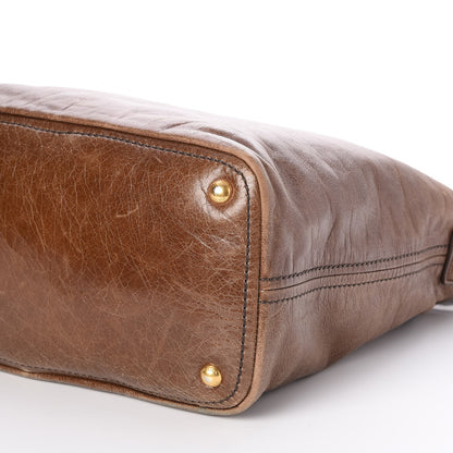 Prada Vitello Shine Hobo Nocciolo 10 of 10