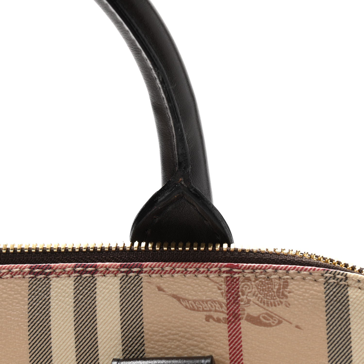 Burberry Haymarket Check Picadilly Bowler Black 11 of 12