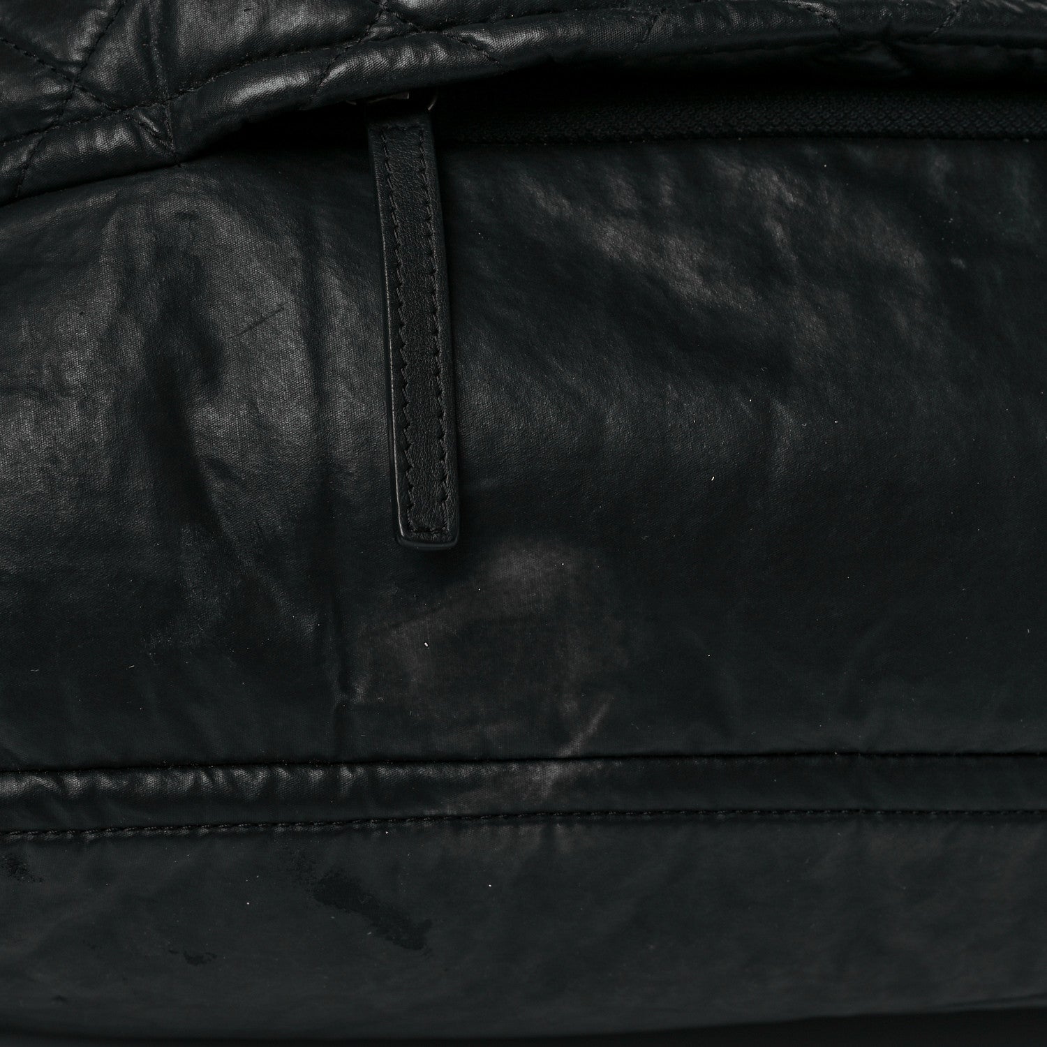 Chanel Coated Canvas Quilted Travel Bag Black 12 of 12