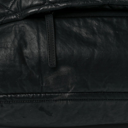 Chanel Coated Canvas Quilted Travel Bag Black 12 of 12