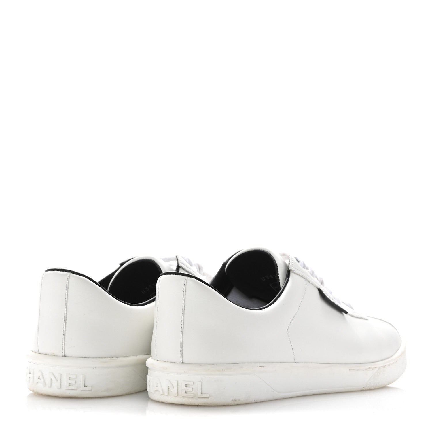Chanel Calfskin CC Womens Sneakers 39 White 5 of 12