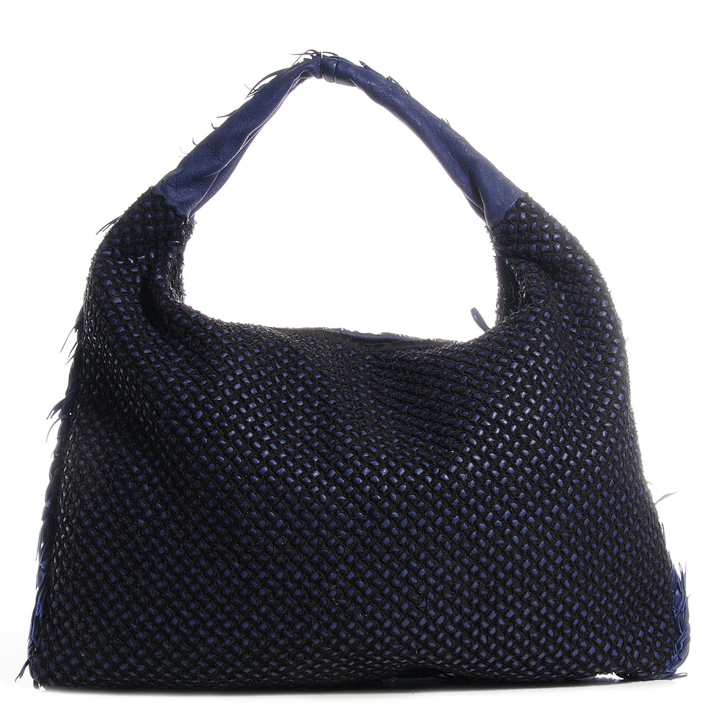 Nappa Silk Mini Ponza Devore Fuzzy Maxi Hobo Indigo