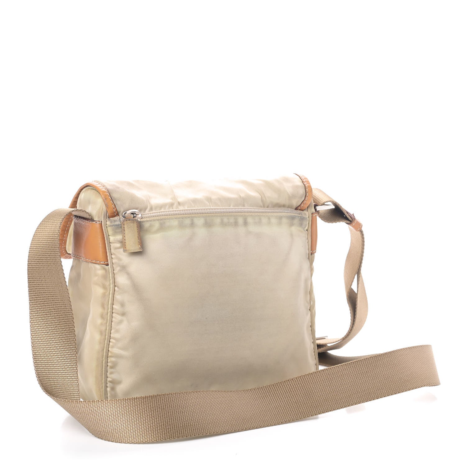 Prada Nylon Vela Flap Messenger Sabbia 3 of 8