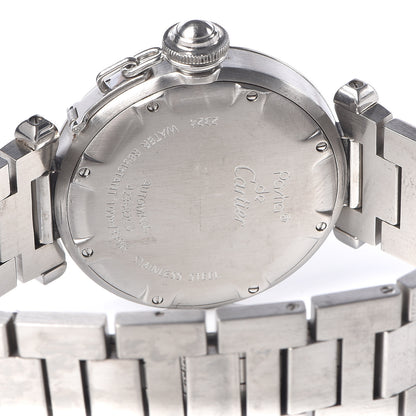 Cartier Stainless Steel 35mm Pasha C Automatic Watch Black 5 of 6