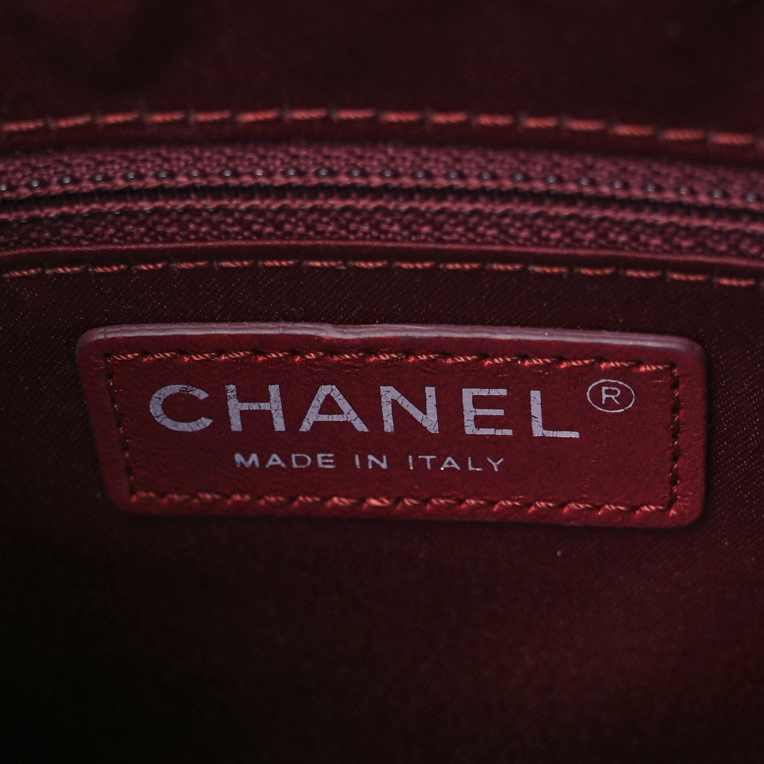Chanel Lambskin Quilted Small Coco Loop Tote Burgundy 5 of 9