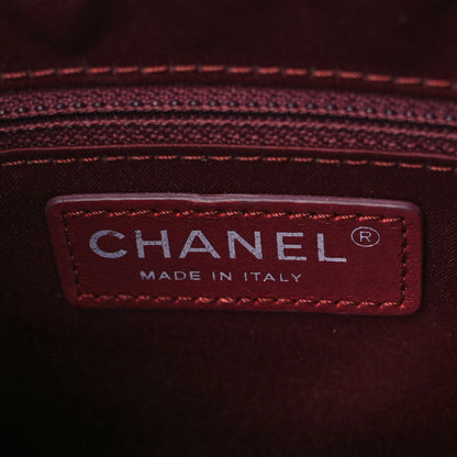 Chanel Lambskin Quilted Small Coco Loop Tote Burgundy 5 of 9