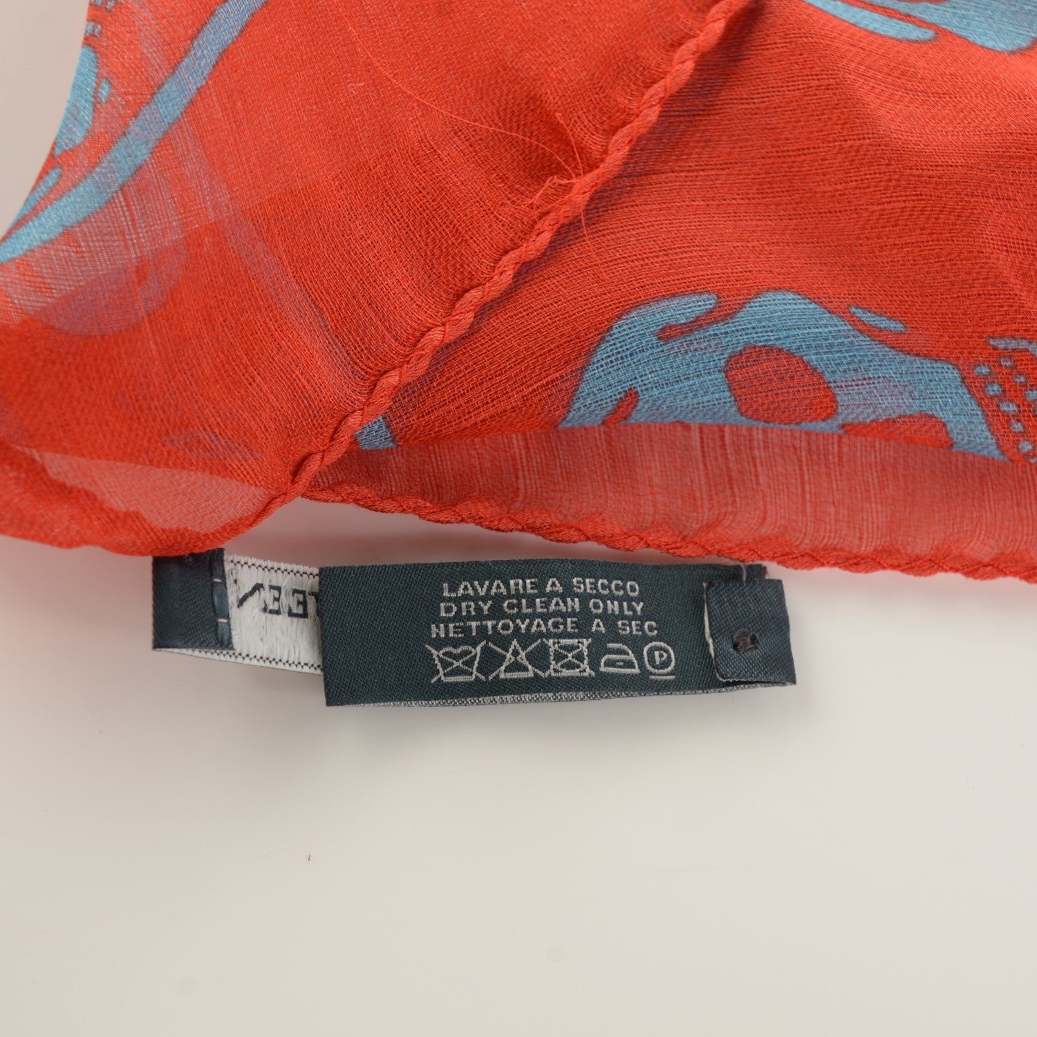 Alexander McQueen Silk Chiffon Skull Scarf Red 5 of 7