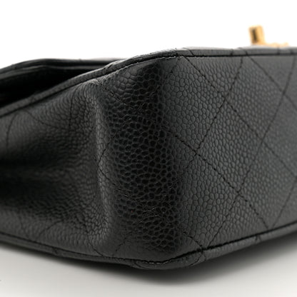 Chanel Caviar Quilted Medium Double Flap Black 9 of 10