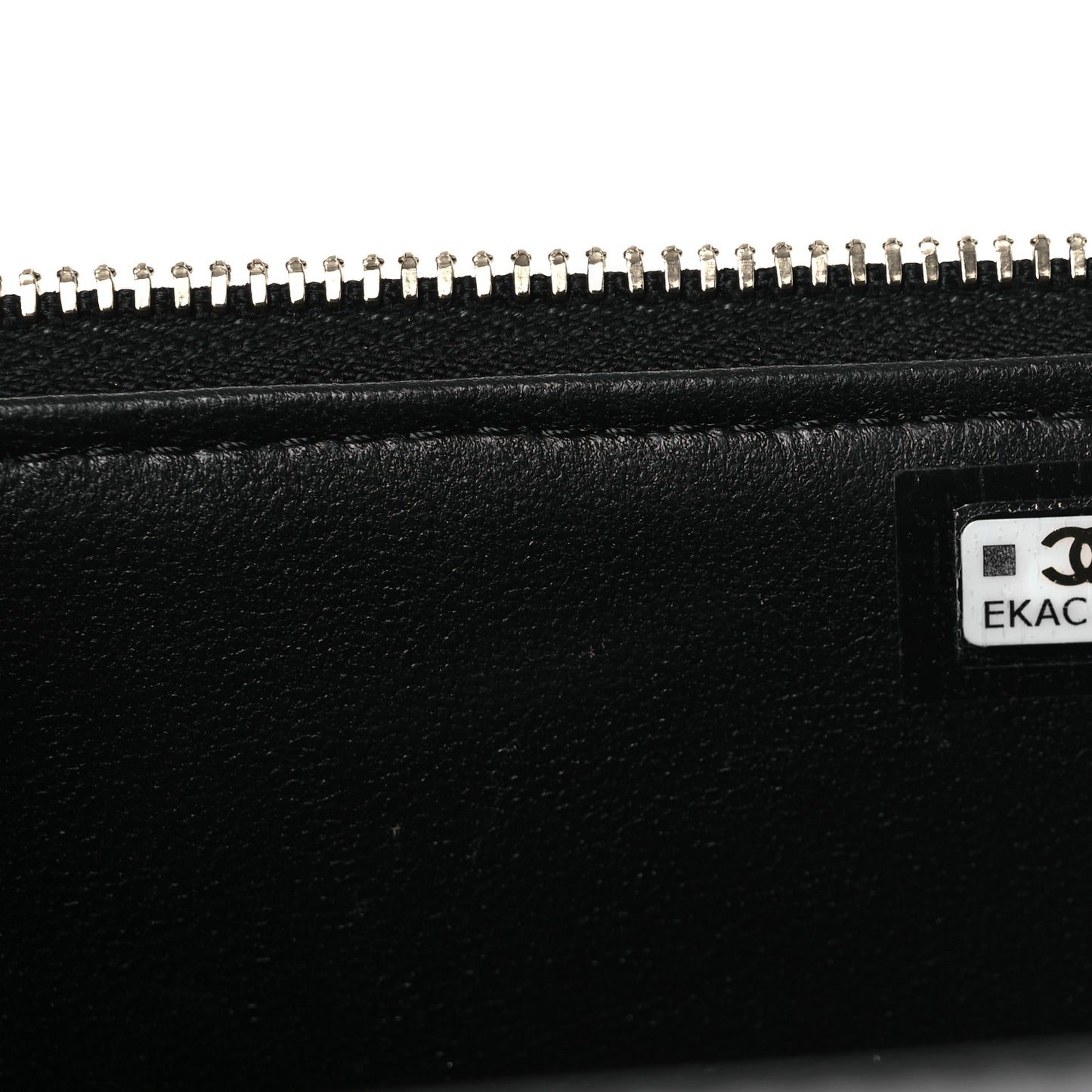 Lambskin Quilted Small Pillow Crush Vanity Case With Chain Black