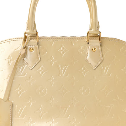 Louis Vuitton Vernis Alma GM Blanc Corail 8 of 14