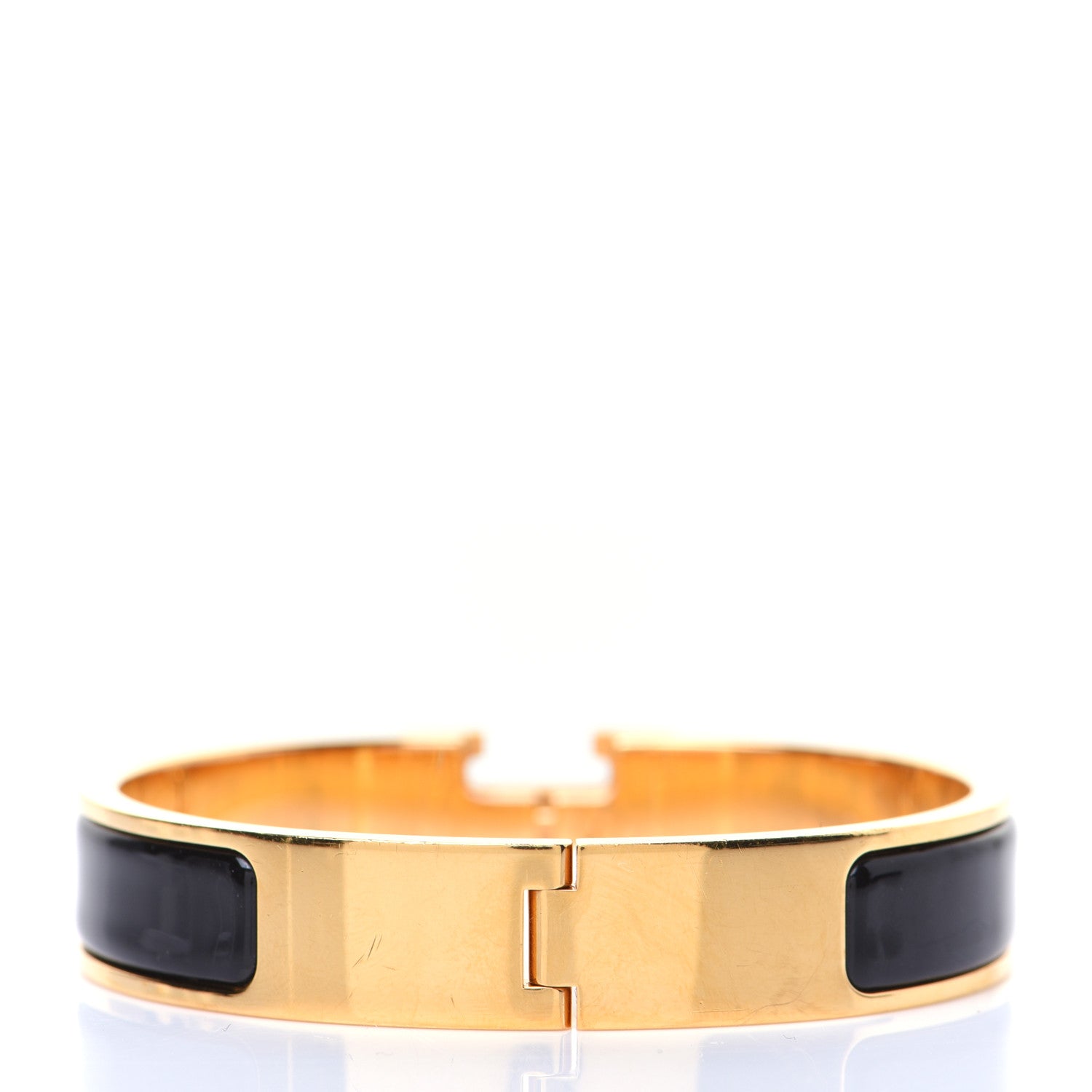 Hermes Enamel Narrow Clic Clac H Bracelet PM Black 3 of 6