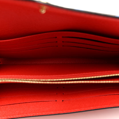 Louis Vuitton Monogram Jungle Dots Sarah Wallet Coquelicot Denim 5 of 7