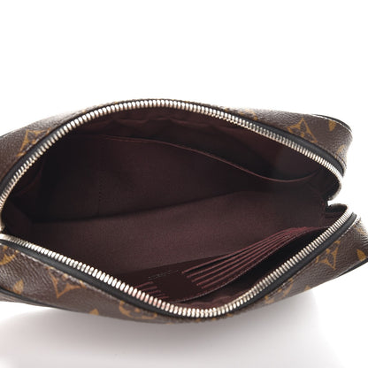 Louis Vuitton Monogram Macassar Kasai Clutch Black 5 of 6