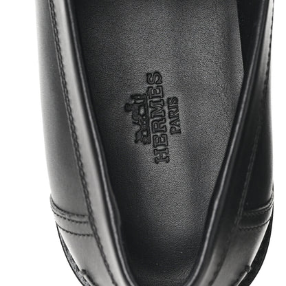 Hermes Calfskin Womens Hot Loafer 37 Black 8 of 10