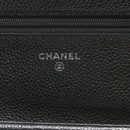 Chanel Caviar Quilted Wallet On Chain WOC Black 5 of 10