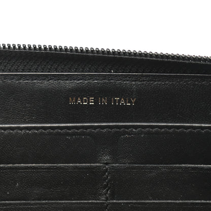 Chanel Lambskin Quilted Boy Zip Around Wallet Black 7 of 10