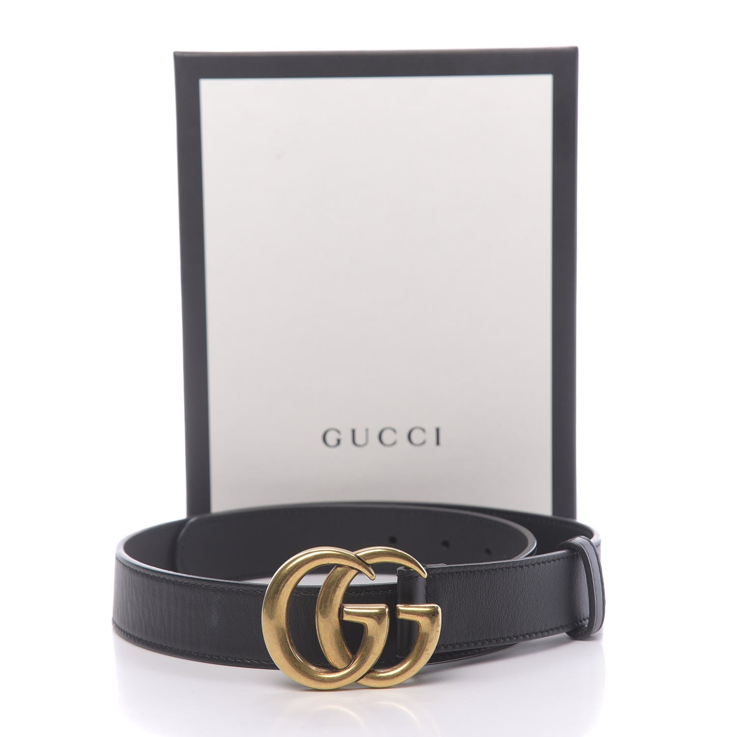 Gucci Calfskin Double G 30mm Belt 75 30 Black 6 of 6
