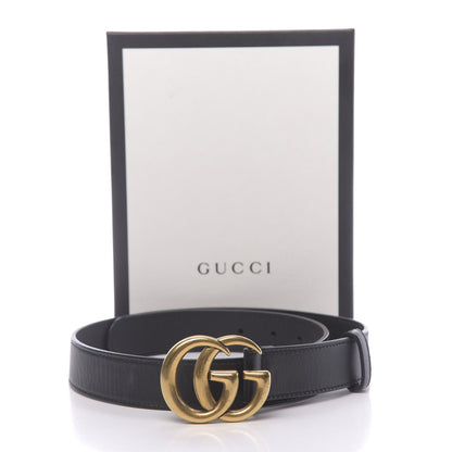 Gucci Calfskin Double G 30mm Belt 75 30 Black 6 of 6