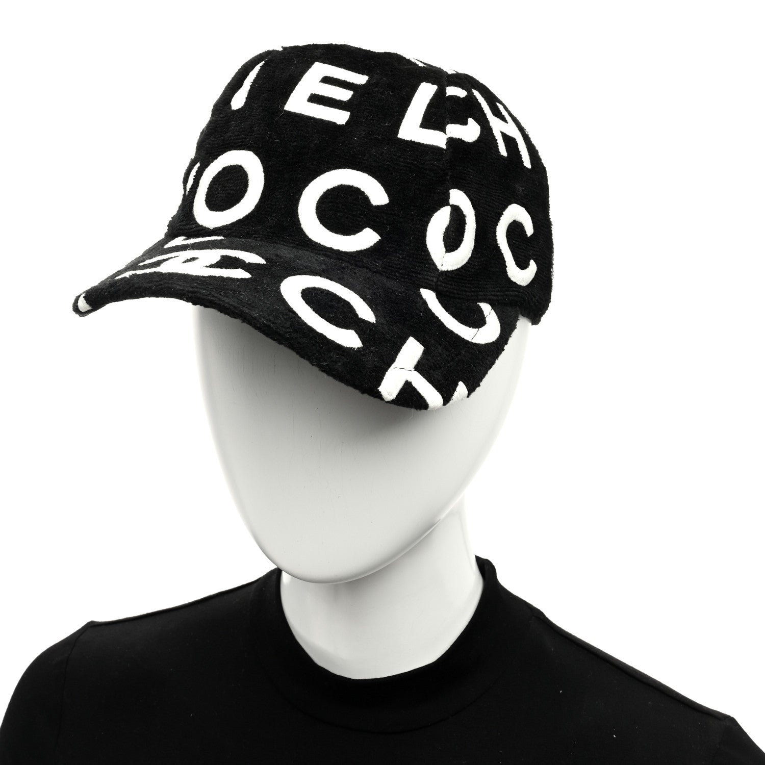 Chanel Velvet CC Cap Hat S Black 2 of 8