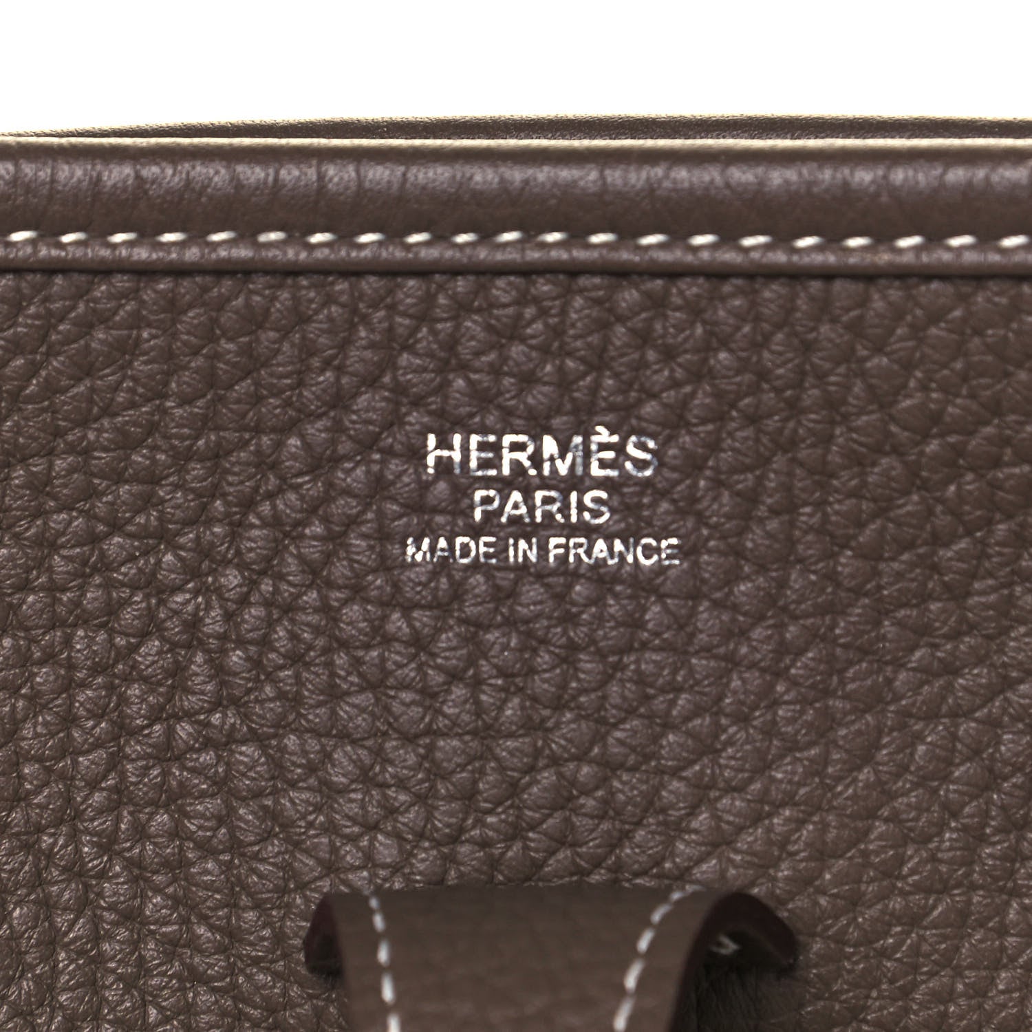 Hermes Taurillon Clemence Evelyne III PM Etoupe 6 of 12