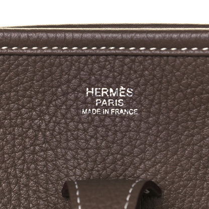 Hermes Taurillon Clemence Evelyne III PM Etoupe 6 of 12