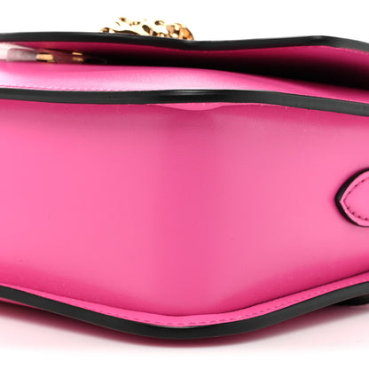 Versace Calfskin Vinyl Small Houndstooth La Medusa Crossbody Bag Pink Multicolor 7 of 13