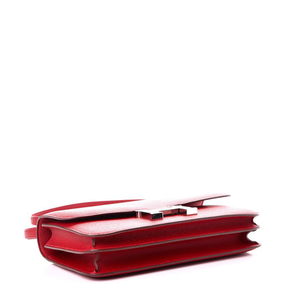 Hermes Epsom Constance Elan 25 Rouge Casaque 4 of 17