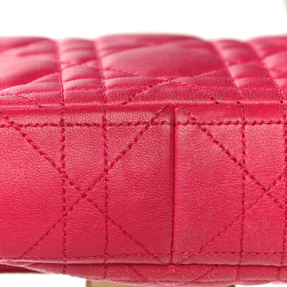 Christian Dior Lambskin Cannage Miss Dior Promenade Pouch Fuchsia 25 of 30