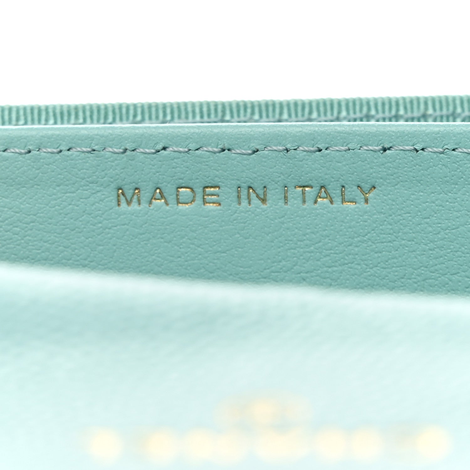 Chanel Caviar Quilted Flap Card Holder Wallet Light Blue 7 of 8