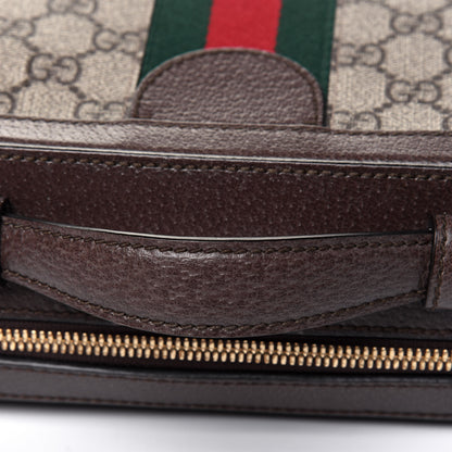 Gucci GG Supreme Monogram Web Small Ophidia Top Handle Shoulder Bag Brown 23 of 23