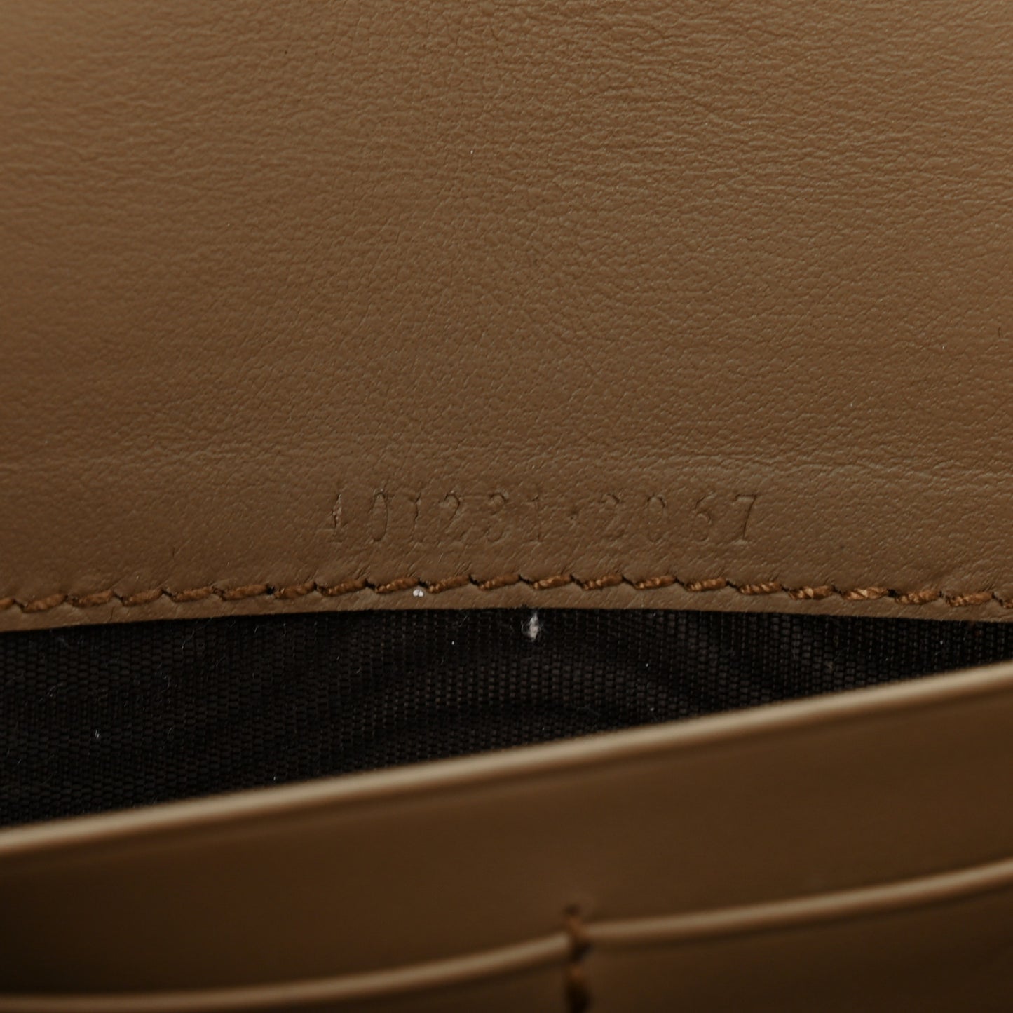 GG Supreme Monogram Mini Dionysus Chain Wallet Beige Taupe