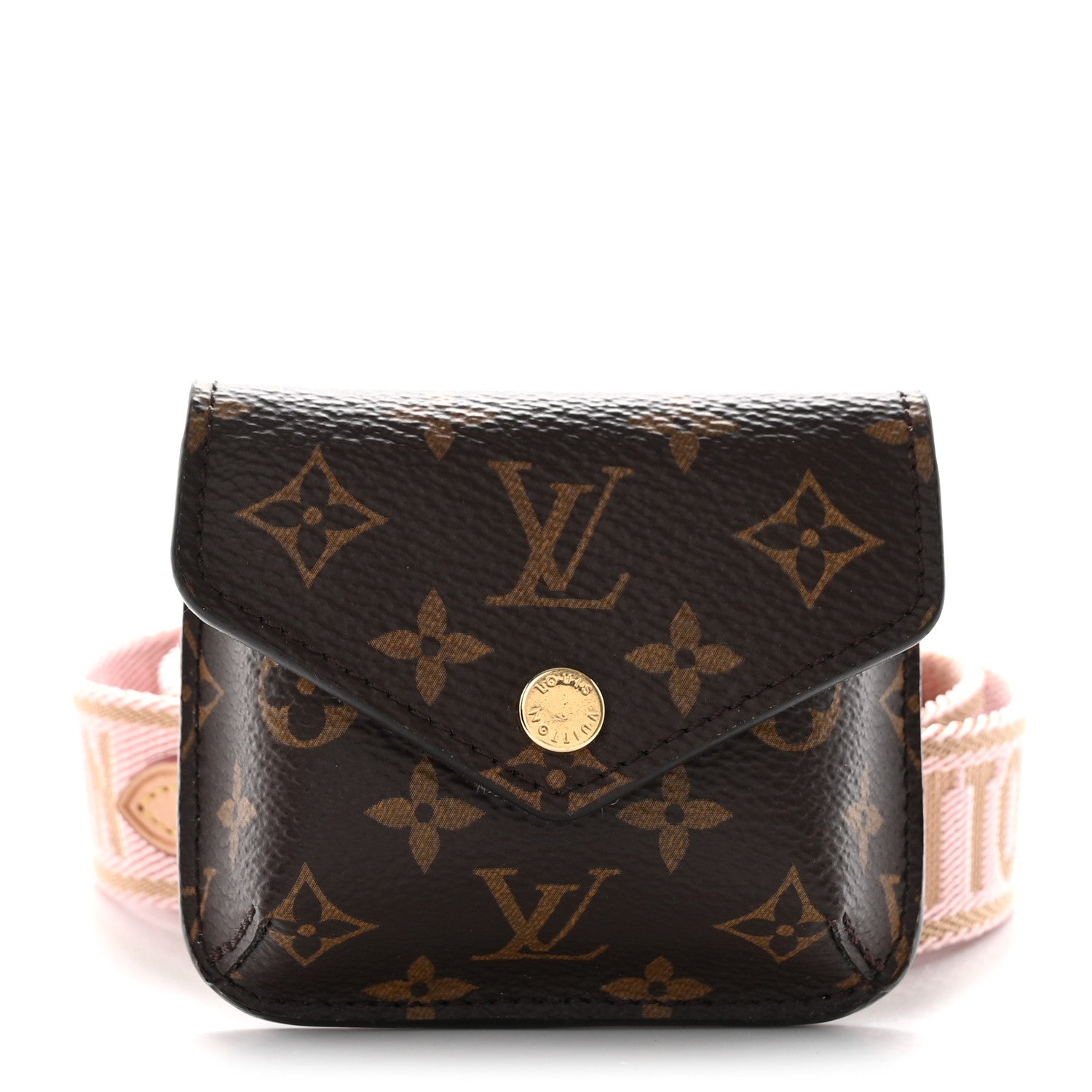 Louis Vuitton Monogram Bumper On Strap Shoulder Strap Creme Pink 1 of 4