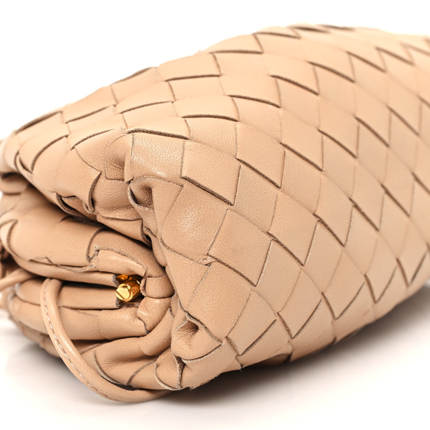 Bottega Veneta Nappa Intrecciato The Mini Pouch Almond 9 of 11