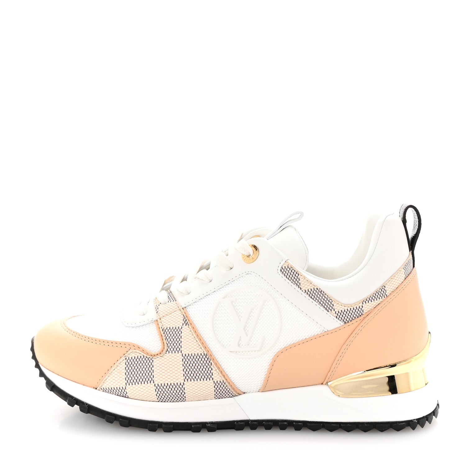 Louis Vuitton Calfskin Damier Azur Run Away Sneakers 36 White 1 of 9
