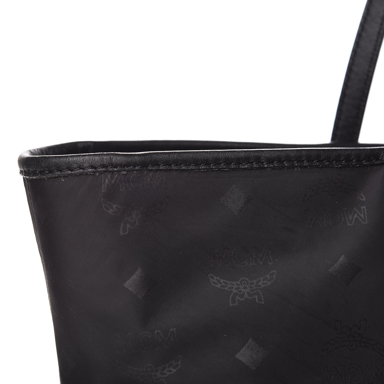 MCM Nylon Monogram Medium Dieter Shopper Tote Black 14 of 14