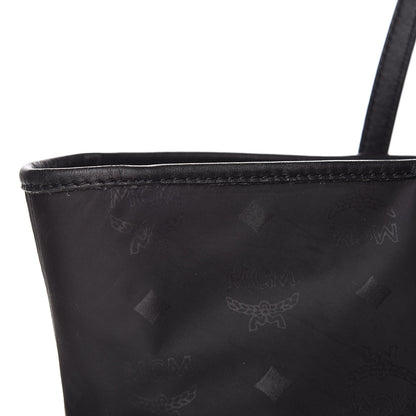 MCM Nylon Monogram Medium Dieter Shopper Tote Black 14 of 14
