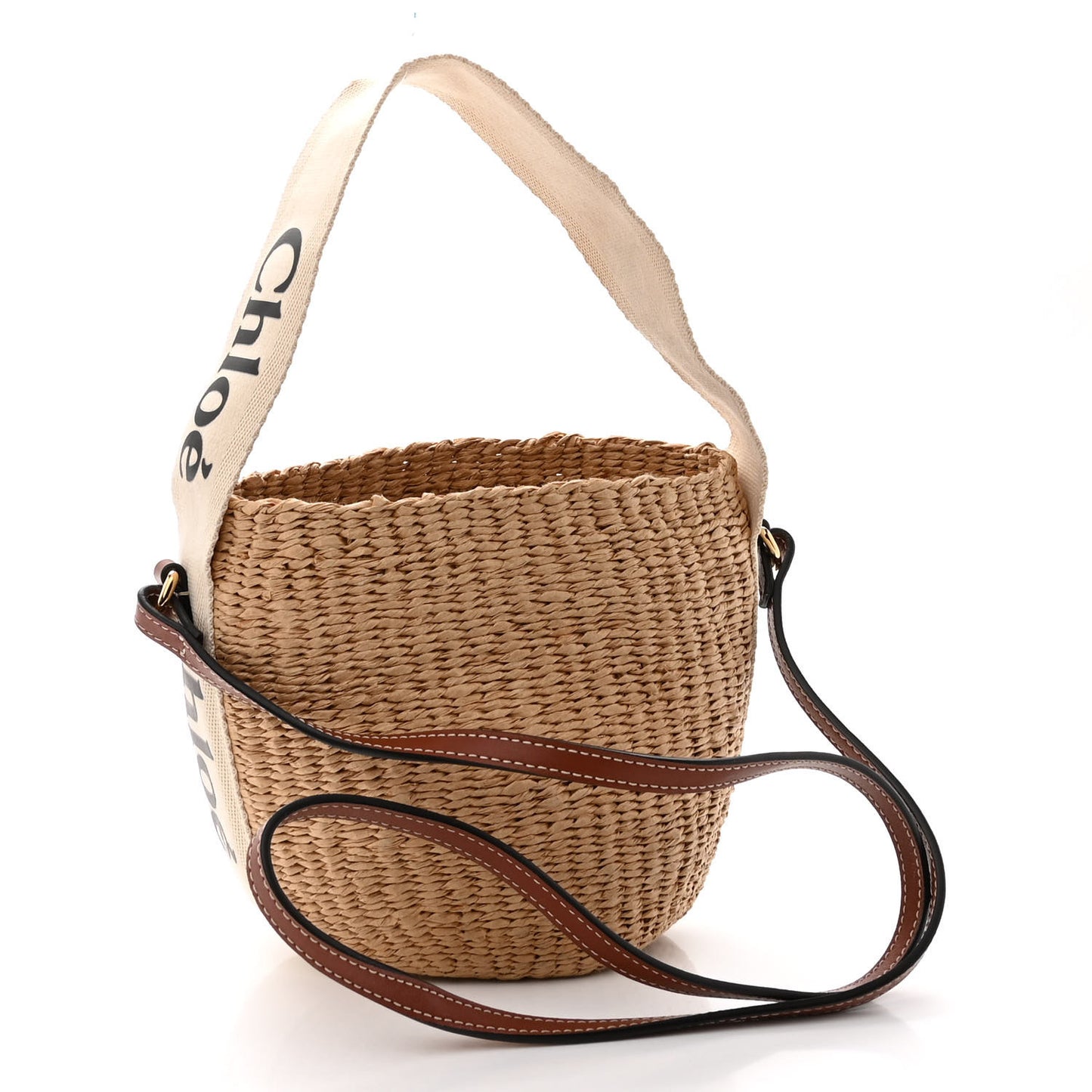 Natural Woven Fiber Small Woody Basket