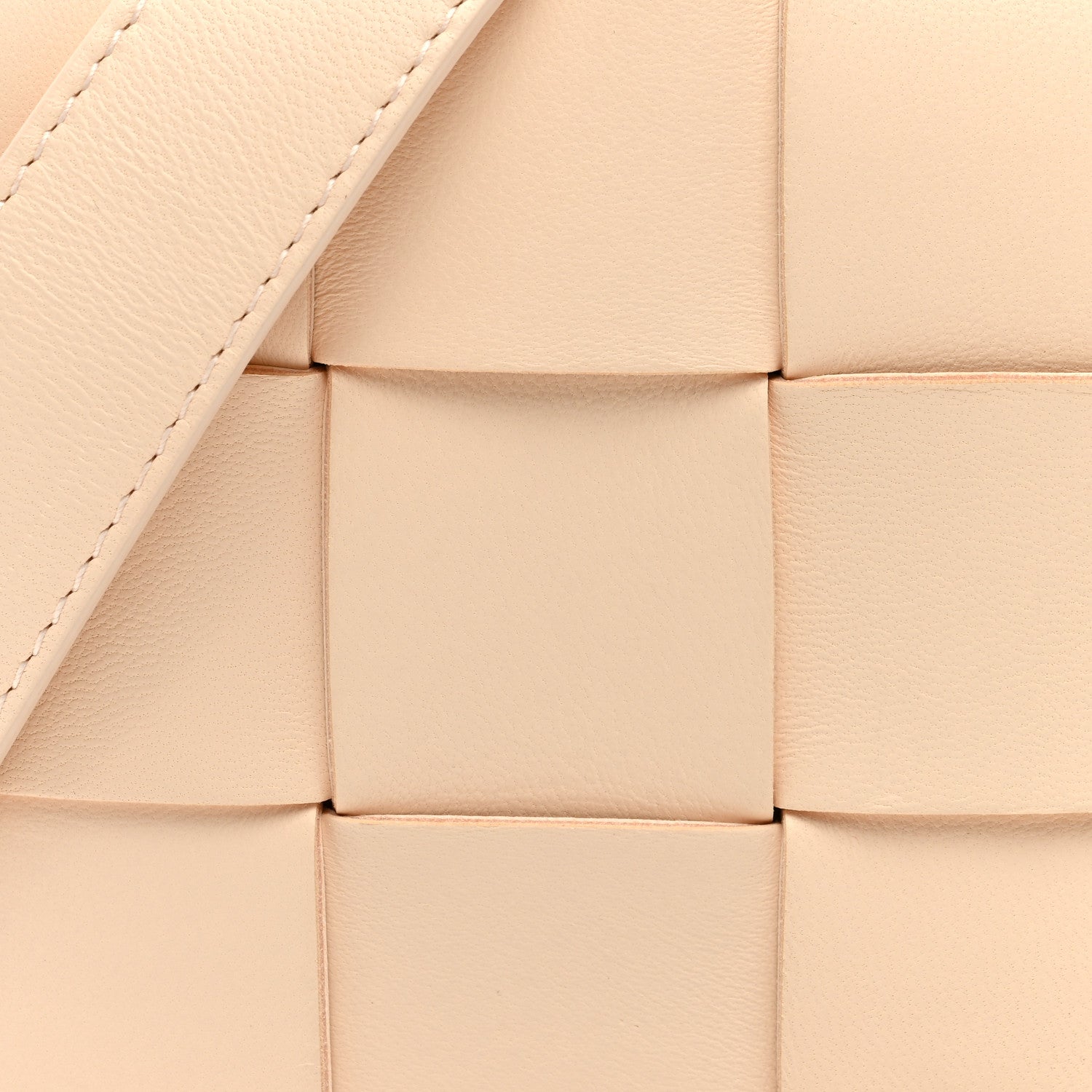Bottega Veneta Lambskin Maxi Intrecciato Small Cassette Crossbody Bag Porridge 7 of 9